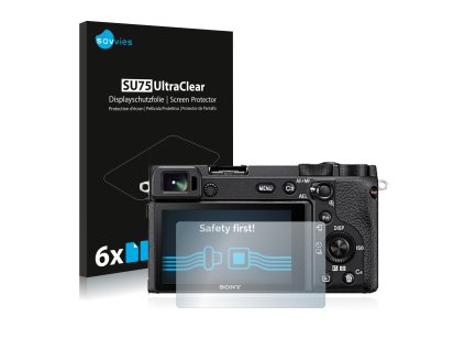 Sony Alpha 6600 típusú fényképezőhöz 6db-os Savvies SU75 kijelzőfólia