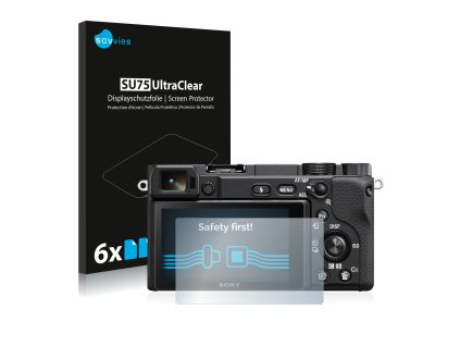 Sony Alpha 6100 típusú fényképezőhöz 6db-os Savvies SU75 kijelzőfólia