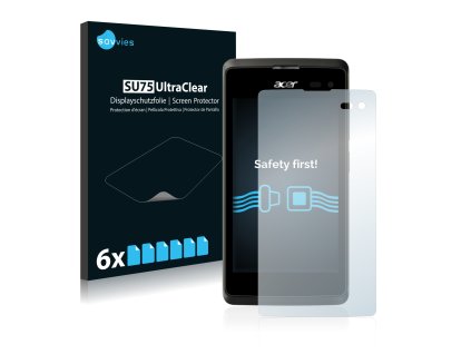 Acer Liquid M220 Plus típusú telefonhoz 6db-os Savvies SU75 kijelzőfólia