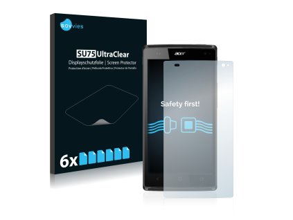 Acer Liquid Z5 Z150 típusú telefonhoz 6db-os Savvies SU75 kijelzőfólia
