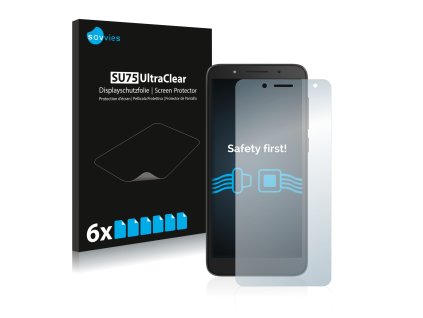 Alcatel 1C 2019 típusú telefonhoz 6db-os Savvies SU75 kijelzőfólia