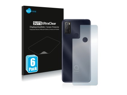 Alcatel 1S 2021 (Hátlapi) típusú telefonhoz 6db-os Savvies SU75 kijelzőfólia