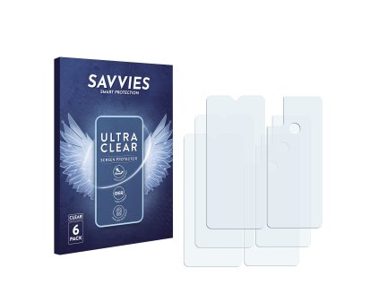 Alcatel 1S 2021 (Előlapi + Hátlapi) típusú telefonhoz 6db-os Savvies SU75 kijelzőfólia