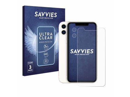 Apple iPhone 11 (Előlapi + Kamera) típusú telefonhoz 6db-os Savvies SU75 kijelzőfólia