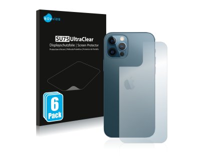 Apple iPhone 12 Pro (Hátlapi) típusú telefonhoz 6db-os Savvies SU75 kijelzőfólia