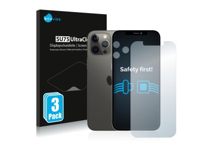 Apple iPhone 12 Pro Max (Előlapi + Kamera) típusú telefonhoz 6db-os Savvies SU75 kijelzőfólia