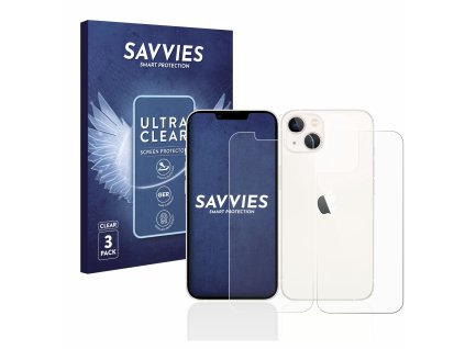 Apple iPhone 13 (Előlapi + Hátlapi) típusú telefonhoz 6db-os Savvies SU75 kijelzőfólia