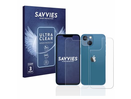 Apple iPhone 13 mini (Előlapi + Hátlapi) típusú telefonhoz 6db-os Savvies SU75 kijelzőfólia