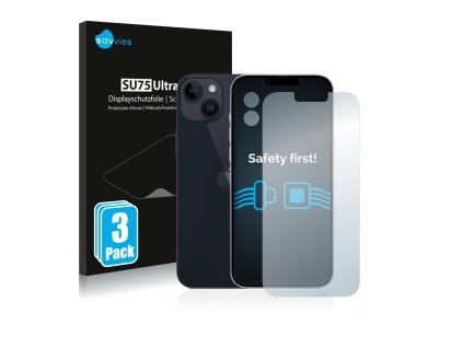 Apple iPhone 14 Plus (Előlapi + Kamera) típusú telefonhoz 6db-os Savvies SU75 kijelzőfólia