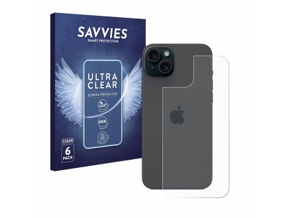 Apple iPhone 15 Plus (Hátlapi) típusú telefonhoz 6db-os Savvies SU75 kijelzőfólia