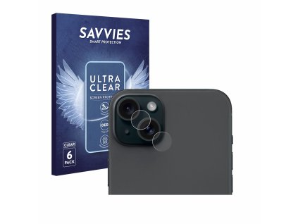 Apple iPhone 15 Plus (Csak kamera) típusú telefonhoz 6db-os Savvies SU75 kijelzőfólia