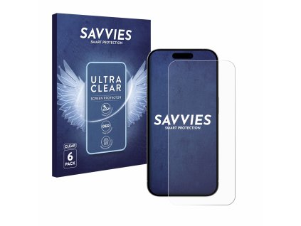 Apple iPhone 15 Pro Max típusú telefonhoz 6db-os Savvies SU75 kijelzőfólia