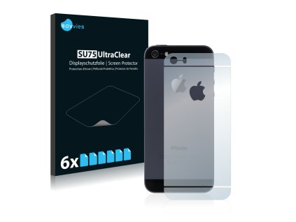 Apple iPhone 5 (full surface  +  LogoCut) típusú telefonhoz 6db-os Savvies SU75 kijelzőfólia