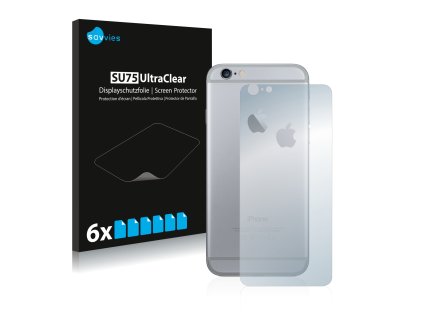 Apple iPhone 6 Plus Hátlapi side (full surface  +  LogoCut) típusú telefonhoz 6db-os Savvies SU75 kijelzőfólia