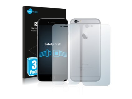 Apple iPhone 6S (Előlapi + Hátlapi) típusú telefonhoz 6db-os Savvies SU75 kijelzőfólia