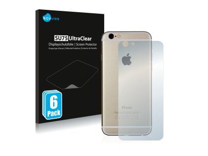 Apple iPhone 6S Hátlapi (entire surface) típusú telefonhoz 6db-os Savvies SU75 kijelzőfólia