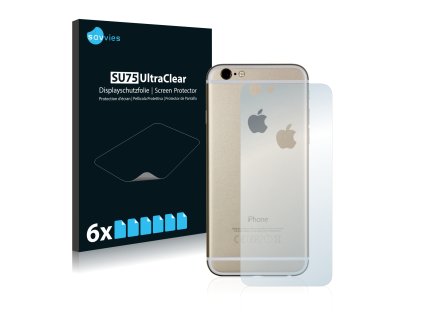 Apple iPhone 6S Hátlapi side (full surface  +  LogoCut) típusú telefonhoz 6db-os Savvies SU75 kijelzőfólia