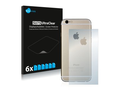 Apple iPhone 6S Hátlapi side (middle surface  +  LogoCut) típusú telefonhoz 6db-os Savvies SU75 kijelzőfólia