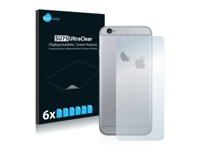 Apple iPhone 6S Plus Hátlapi side (full surface  +  LogoCut) típusú telefonhoz 6db-os Savvies SU75 kijelzőfólia