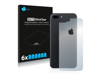 Apple iPhone 7 Plus Hátlapi side (full surface  +  LogoCut) típusú telefonhoz 6db-os Savvies SU75 kijelzőfólia