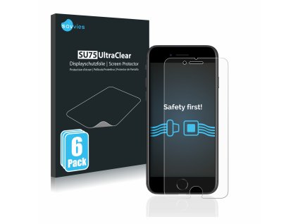Apple iPhone SE 2 2020 típusú telefonhoz 6db-os Savvies SU75 kijelzőfólia