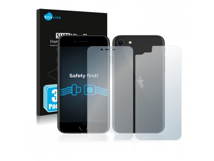 Apple iPhone SE 2 2020 (Előlapi + Hátlapi) típusú telefonhoz 6db-os Savvies SU75 kijelzőfólia