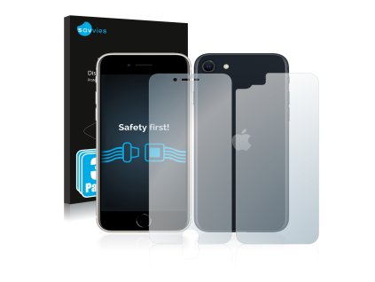 Apple iPhone SE 3 2022 (Előlapi + Hátlapi) típusú telefonhoz 6db-os Savvies SU75 kijelzőfólia