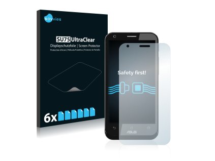 ASUS A68 Padfone 2 típusú telefonhoz 6db-os Savvies SU75 kijelzőfólia