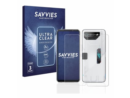 ASUS ROG Phone 7 (Előlapi + Hátlapi) típusú telefonhoz 6db-os Savvies SU75 kijelzőfólia