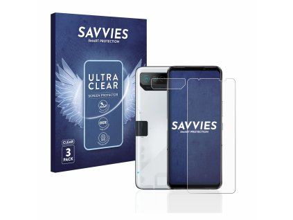 ASUS ROG Phone 7 (Előlapi + Kamera) típusú telefonhoz 6db-os Savvies SU75 kijelzőfólia