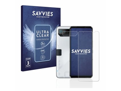 ASUS ROG Phone 7 Ultimate (Előlapi + Kamera) típusú telefonhoz 6db-os Savvies SU75 kijelzőfólia