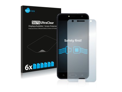 ASUS ZenFone 4 Selfie Live ZB553KL típusú telefonhoz 6db-os Savvies SU75 kijelzőfólia