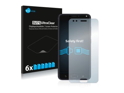 ASUS ZenFone 4 ZE554KL típusú telefonhoz 6db-os Savvies SU75 kijelzőfólia