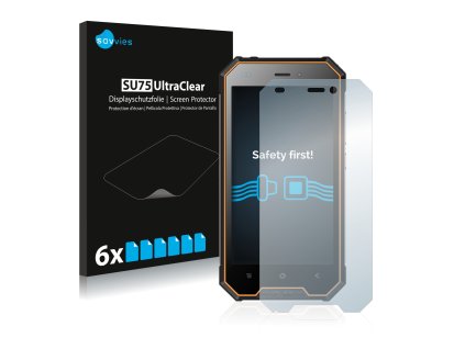 Blackview BV4000 Pro típusú telefonhoz 6db-os Savvies SU75 kijelzőfólia