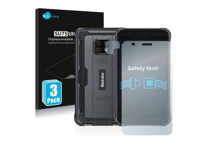 Blackview BV4900S (Előlapi + Kamera) típusú telefonhoz 6db-os Savvies SU75 kijelzőfólia