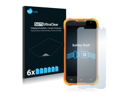 Blackview BV5000 típusú telefonhoz 6db-os Savvies SU75 kijelzőfólia