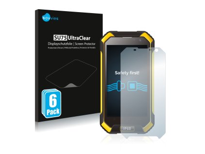 Blackview BV6000 típusú telefonhoz 6db-os Savvies SU75 kijelzőfólia