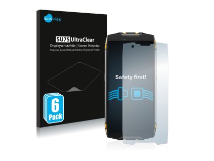 Blackview BV6800 Pro típusú telefonhoz 6db-os Savvies SU75 kijelzőfólia