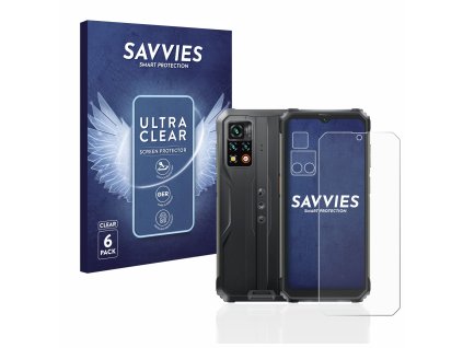 Blackview BV9200 (Előlapi + Kamera) típusú telefonhoz 6db-os Savvies SU75 kijelzőfólia
