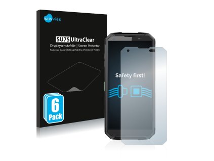 Blackview BV9500 Plus típusú telefonhoz 6db-os Savvies SU75 kijelzőfólia