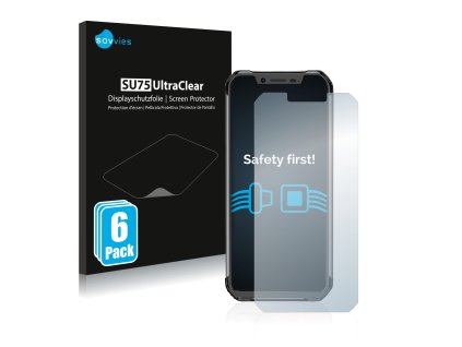 Blackview BV9600 Pro típusú telefonhoz 6db-os Savvies SU75 kijelzőfólia