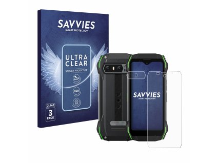 Blackview N6000 (Előlapi + Kamera) típusú telefonhoz 6db-os Savvies SU75 kijelzőfólia
