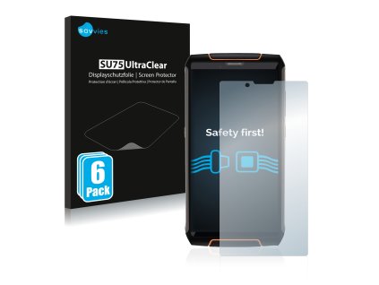 Cubot King Kong 3 típusú telefonhoz 6db-os Savvies SU75 kijelzőfólia
