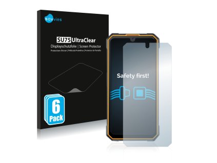 Cubot King Kong 5 típusú telefonhoz 6db-os Savvies SU75 kijelzőfólia