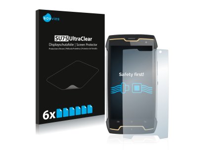 Cubot King Kong CS típusú telefonhoz 6db-os Savvies SU75 kijelzőfólia
