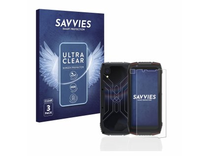 Cubot King Kong Mini 3 (Előlapi + Kamera) típusú telefonhoz 6db-os Savvies SU75 kijelzőfólia