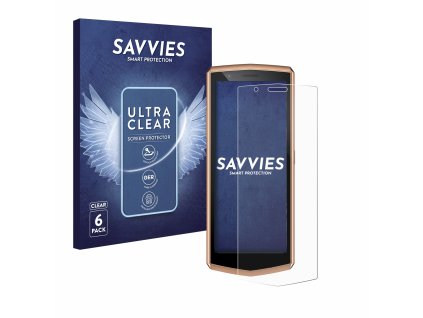 Cubot Pocket 3 típusú telefonhoz 6db-os Savvies SU75 kijelzőfólia