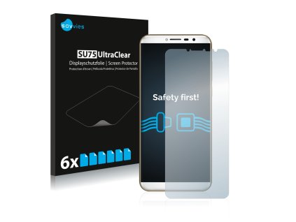 Cubot X18 típusú telefonhoz 6db-os Savvies SU75 kijelzőfólia