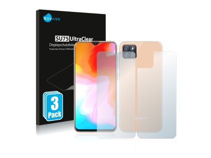 Cubot X20 Pro (Előlapi + Hátlapi) típusú telefonhoz 6db-os Savvies SU75 kijelzőfólia