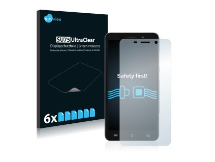 Cubot X9 típusú telefonhoz 6db-os Savvies SU75 kijelzőfólia